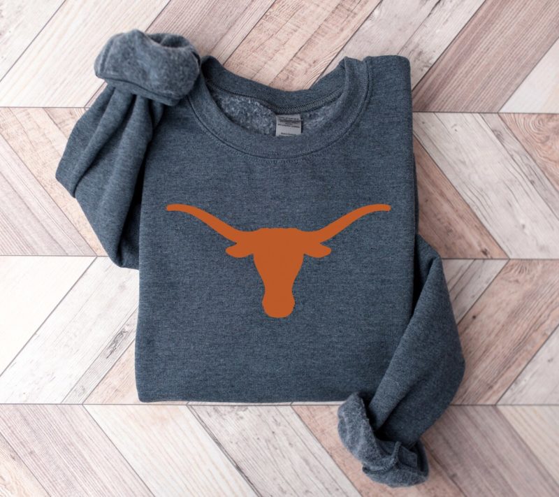 Unisex Texas Longhorns Sweatshirt - Vintage Crewneck for Texas Fair - College Gift Apparel