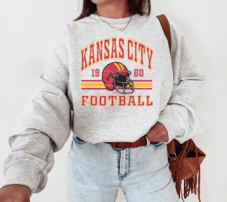 Kansas City Chiefs Retro Style Sweatshirt Crewneck - Vintage Chiefs Fan Gift - Football Fan Tee