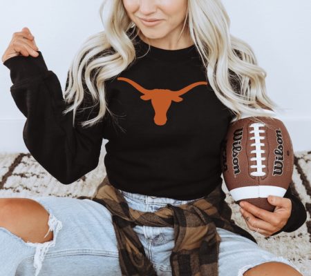 Texas Longhorns Sweatshirt - Vintage Crewneck for Texas Fair - College Gift Apparel