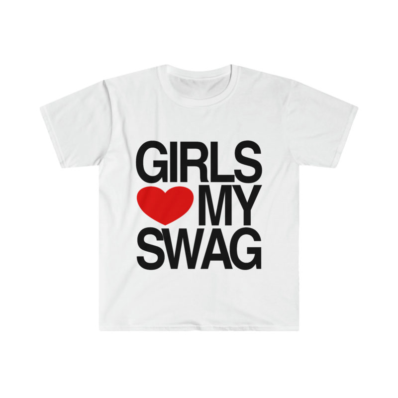 Girls Love Heart My Swag 2010's Style Funny Meme TShirt: Gift Shirt