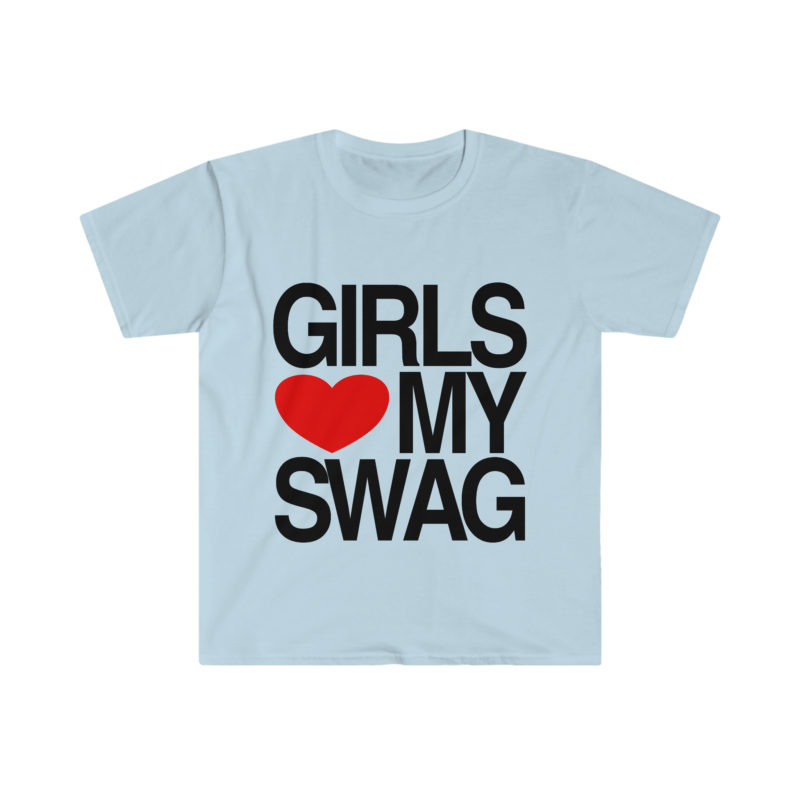 Girls Love Heart My Swag 2010's Style Funny Meme TShirt: Gift Shirt