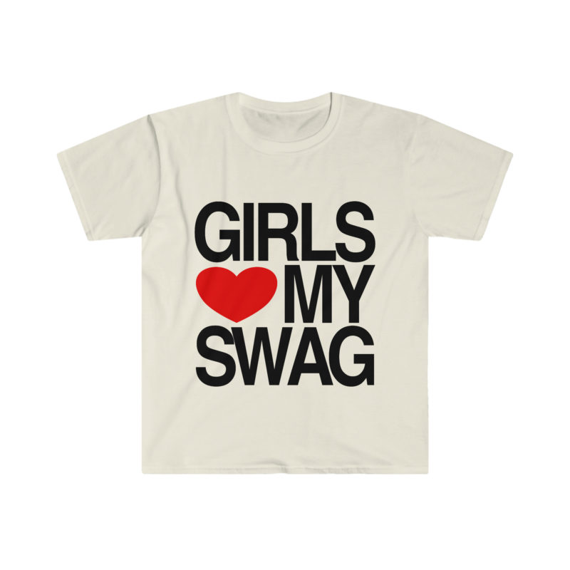 Girls Love Heart My Swag 2010's Style Funny Meme TShirt: Gift Shirt