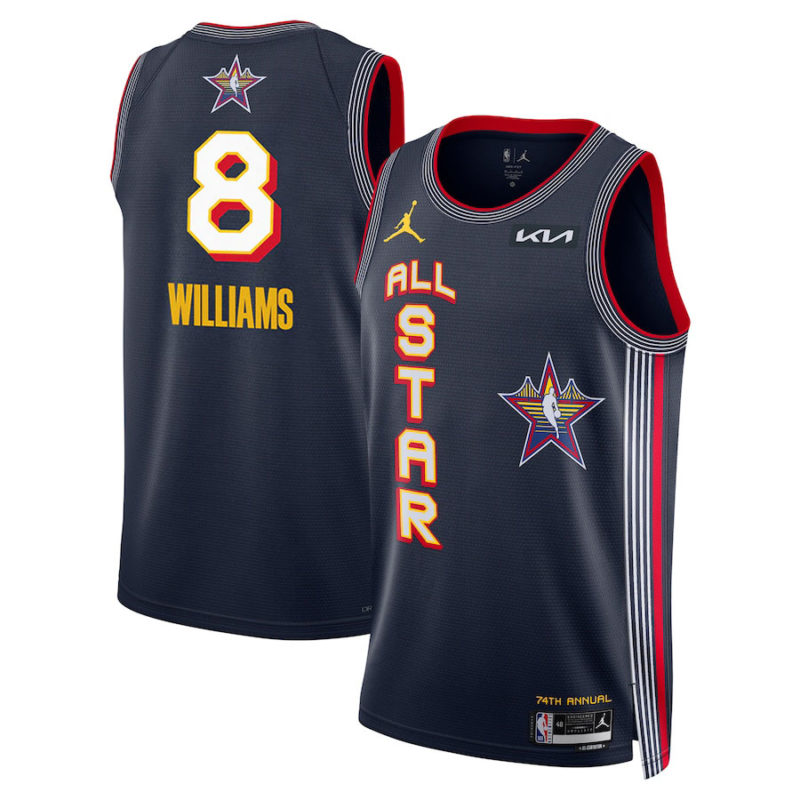 Jalen Williams 8 All-Stars 2025 Edition Stitched Jersey– Navy