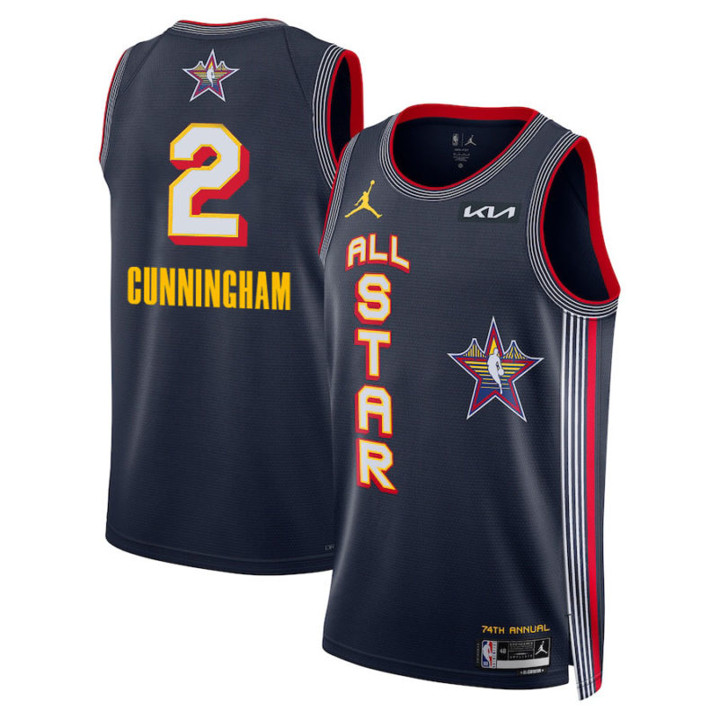 Cade Cunningham 2 All-Stars 2025 Edition Stitched Jersey– Navy