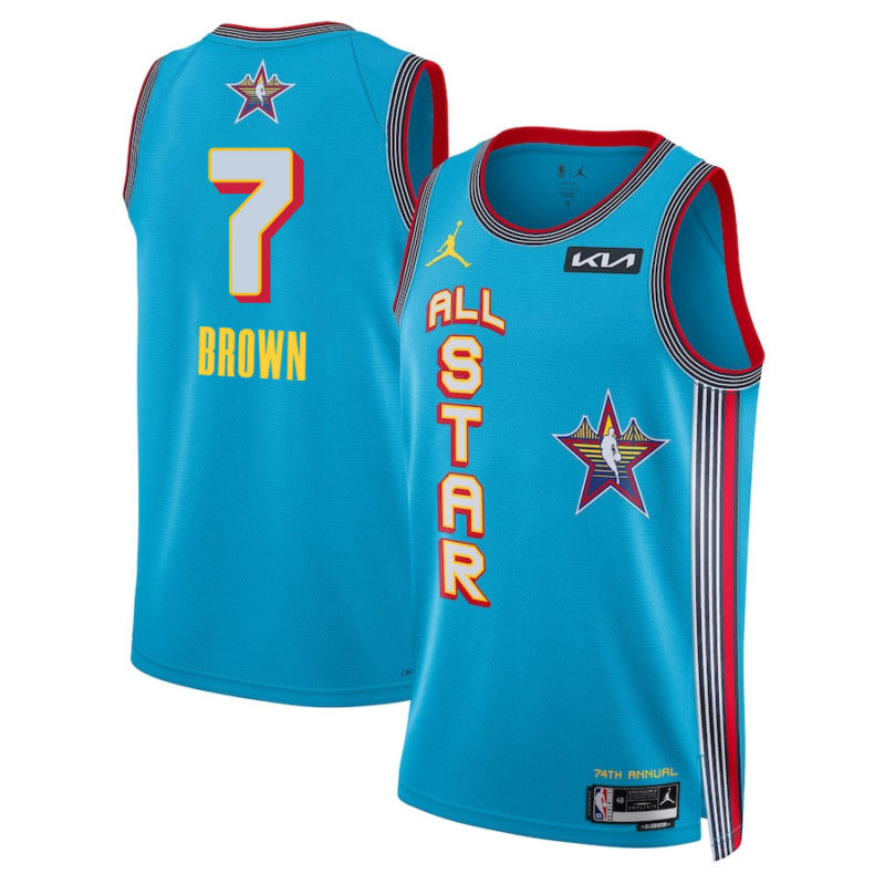 Jaylen Brown 7 All-Stars 2025 Edition Stitched Jersey– Light Blue