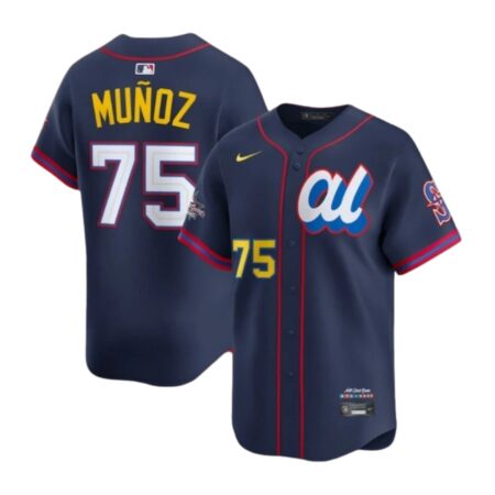Andrés Muñoz American League Navy 2025 All-Star Jersey Stitched