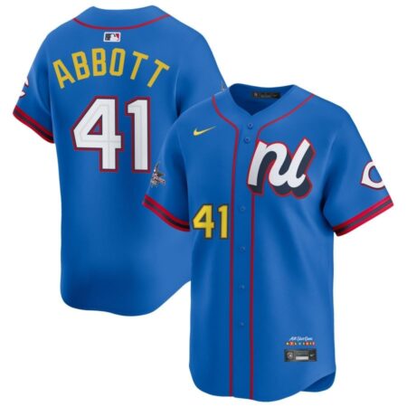 Andrew Abbott National League Blue 2025 All-Star Jersey Stitched