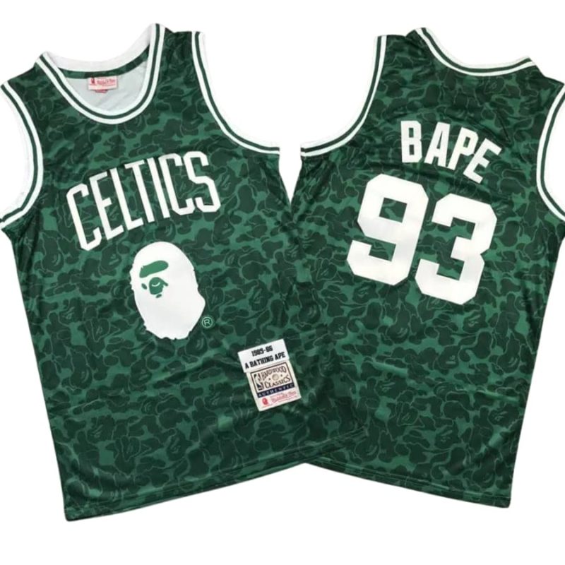 BAPE 93 Celtics Green ABC Basketball Swingman Jersey