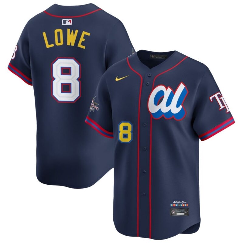 Brandon Lowe American League Navy 2025 All-Star Jersey Stitched