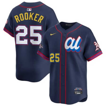 Brent Rooker American League Navy 2025 All-Star Jersey Stitched