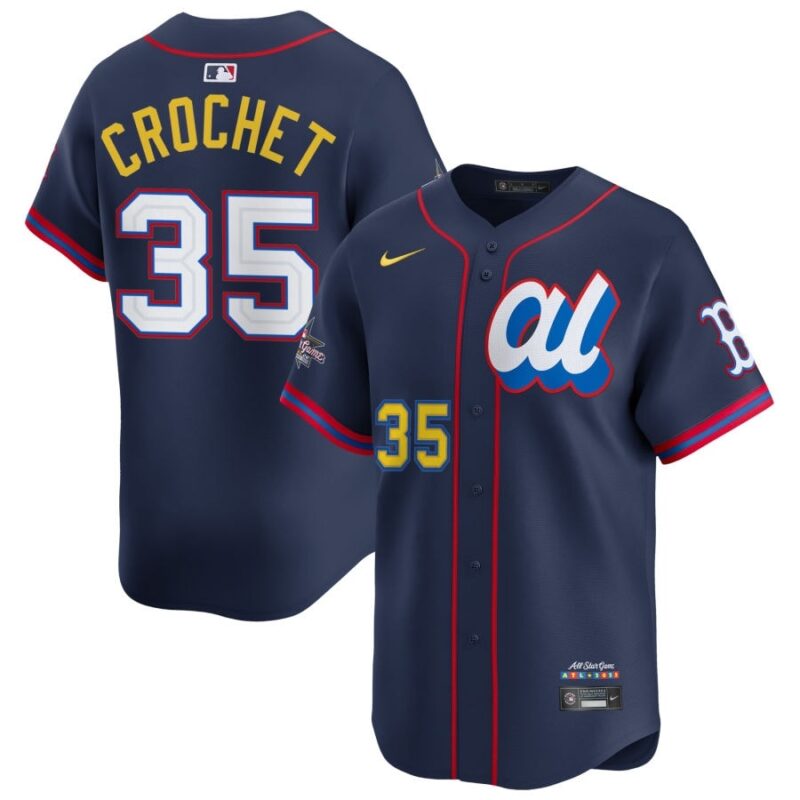 Garrett Crochet American League Navy 2025 All-Star Jersey Stitched