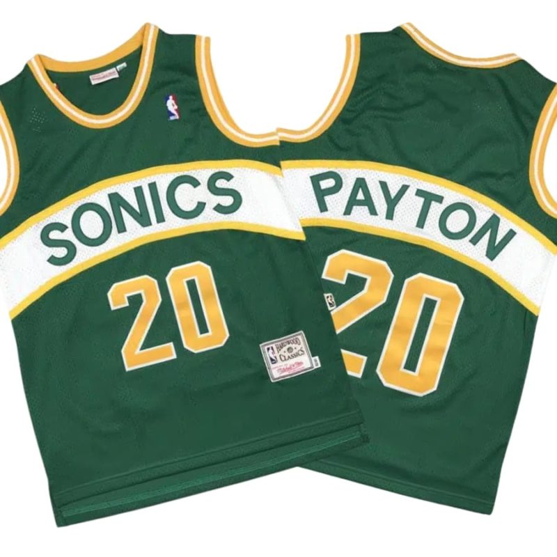 Gary Payton 20 Seattle SuperSonics 1994-95 Green Hardwood Classic Swingman Jersey