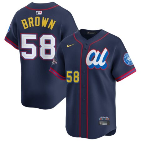 Hunter Brown American League Navy 2025 All-Star Jersey Stitched
