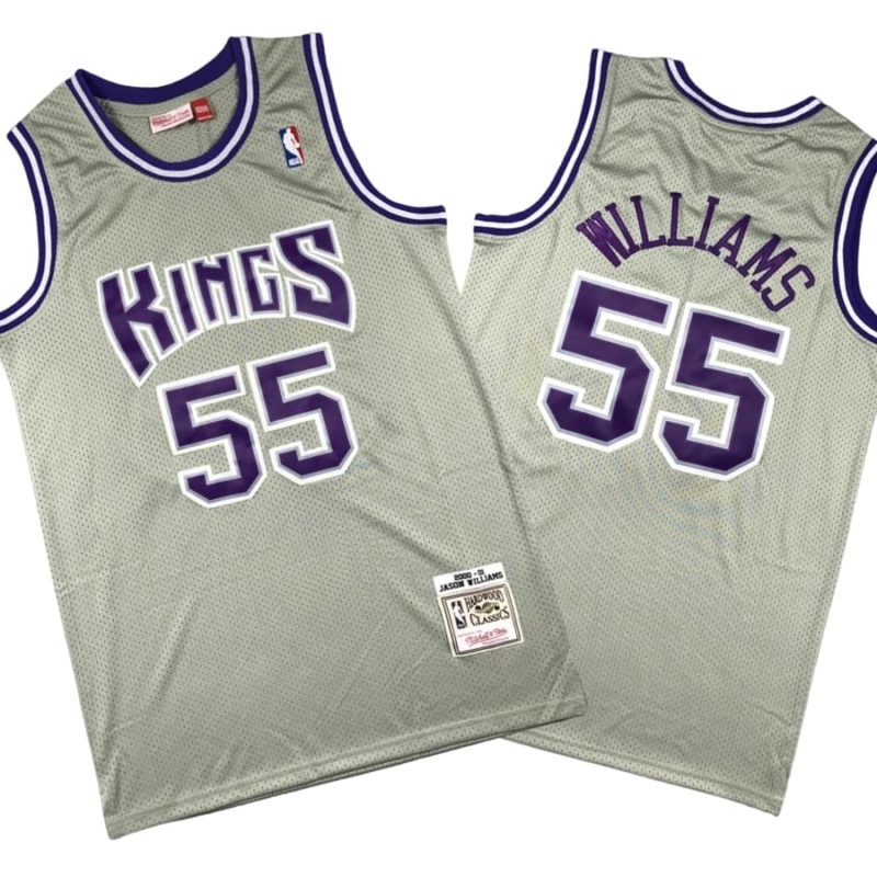 Jason Williams Gray Sacramento Kings Hardwood Classics Reload 2.0 Swingman Jersey