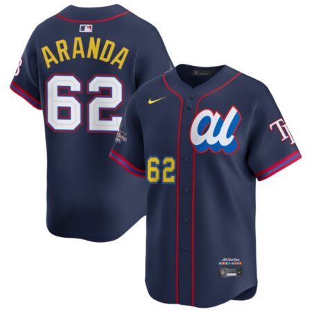 Jonathan Aranda American League Navy 2025 All-Star Jersey Stitched