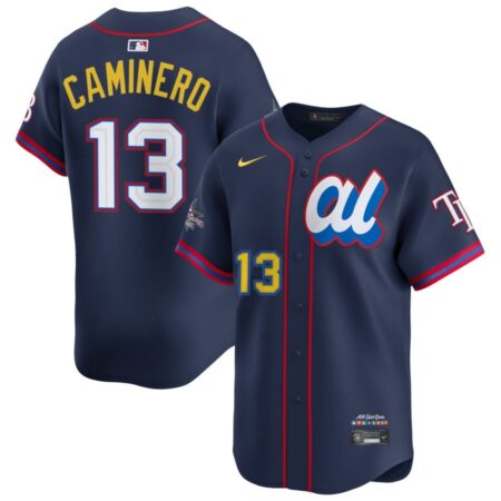 Junior Caminero American League Navy 2025 All-Star Jersey Stitched