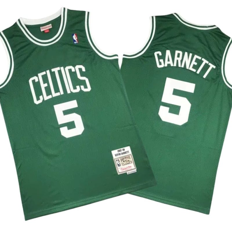 Kevin Garnett 5 Boston Celtics 2007-08 Green Road Swingman Jersey