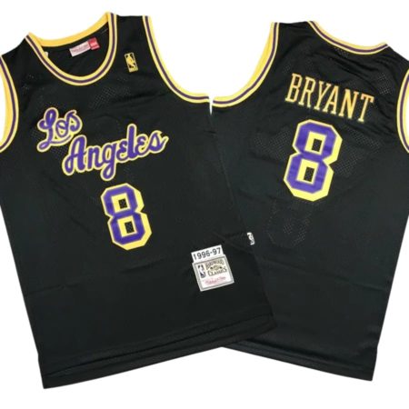 Kobe Bryant 8 Los Angeles Lakers 1996-97 Black Stitched Jersey