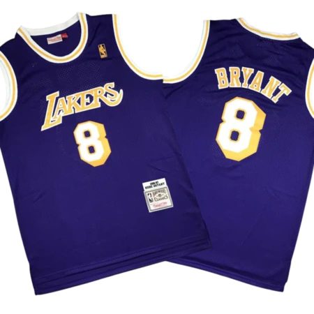 Kobe Bryant 8 Los Angeles Lakers 96-97 Purple Stitched Jersey