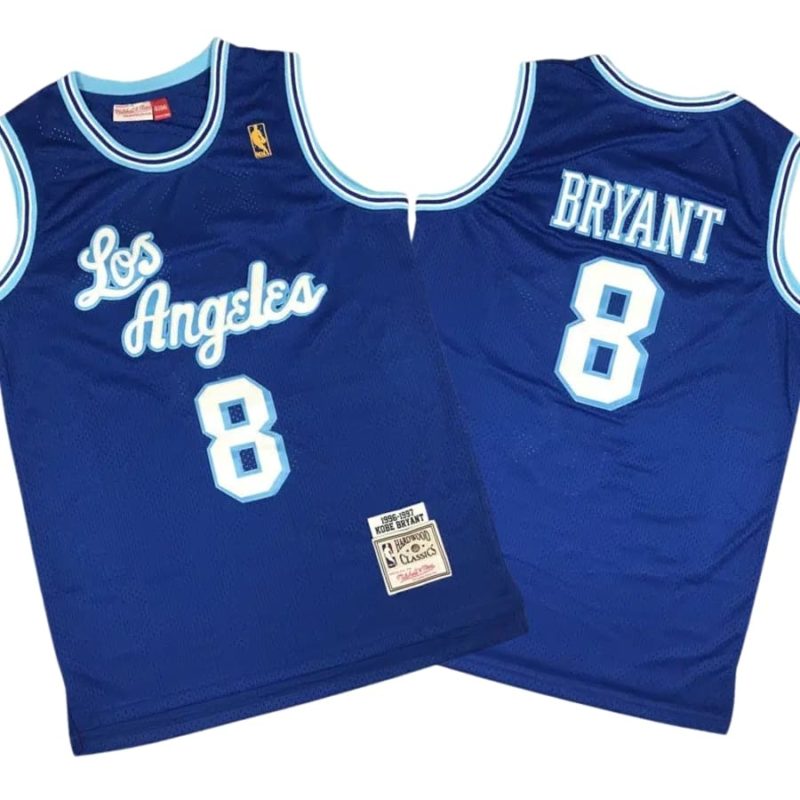 Kobe Bryant 8 Los Angeles Lakers Alternate 1996-97 Blue Stitched Jersey