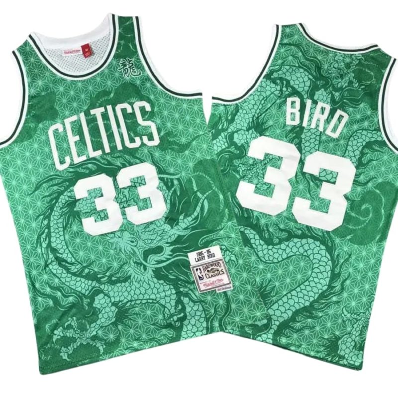 Larry Bird Boston Celtics Chainstitch Swingman Jersey