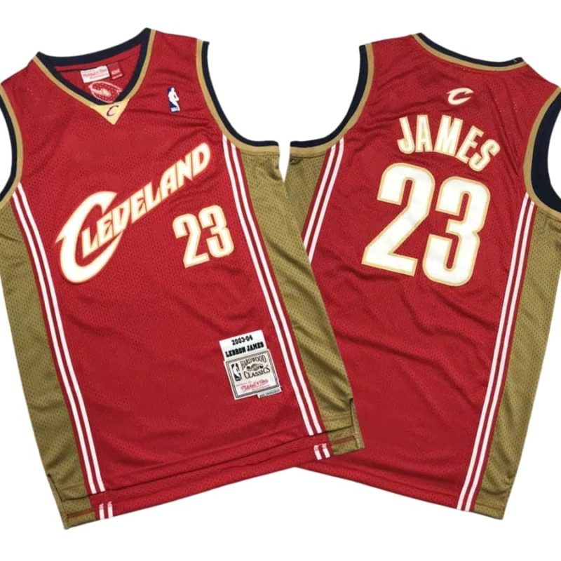 Lebron James 23 Cleveland Cavaliers Red Throwback Jersey