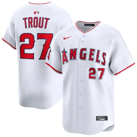 Los Angeles Angels Mike Trout White Home Limited Player Jersey