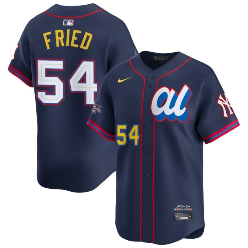 Max Fried American League Navy 2025 All-Star Jersey Stitched