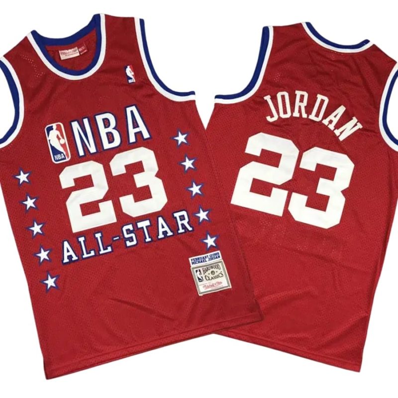 Michael Jordan 23 All-Star East 1989 Red Jersey