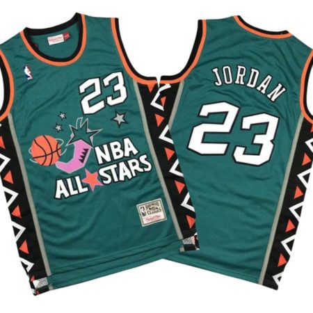 Michael Jordan 23 All Star Game 1996 Green Hardwood Classics Retro Jersey