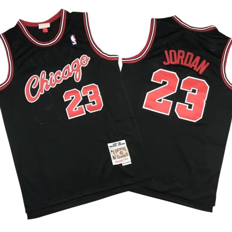 Michael Jordan 23 Chicago Bulls 1984 Black Stitched Jersey