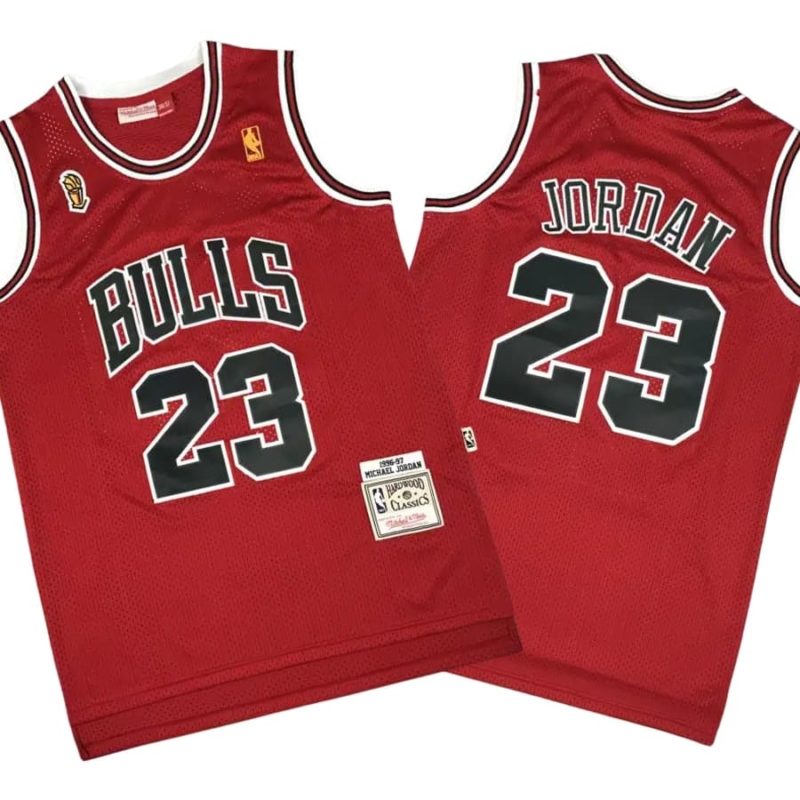 Michael Jordan 23 NBA Finals 96-97 Red Away Jersey