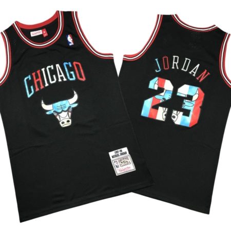 Michael Jordan Chicago Bulls Washed Neon Jersey