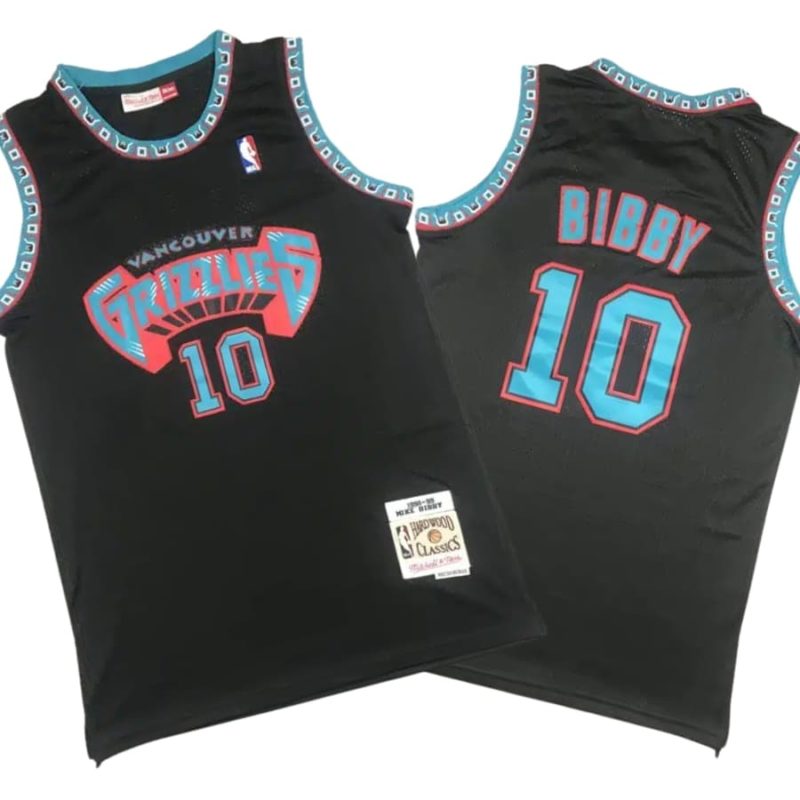 Mike Bibby 10 Black Vancouver Grizzlies 1998-99 Hardwood Classics Reload Swingman Jersey