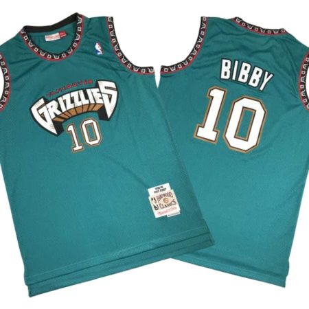 Mike Bibby 10 Vancouver Grizzlies Home 2000-01 Teal Swingman Jersey