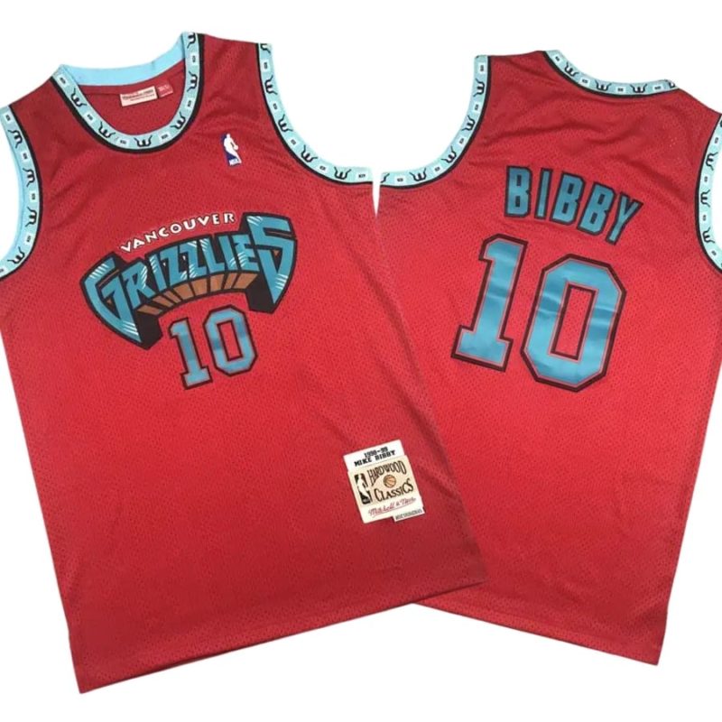 Mike Bibby Red Vancouver Grizzlies 1998-99 Hardwood Classics Reload 2.0 Swingman Jersey