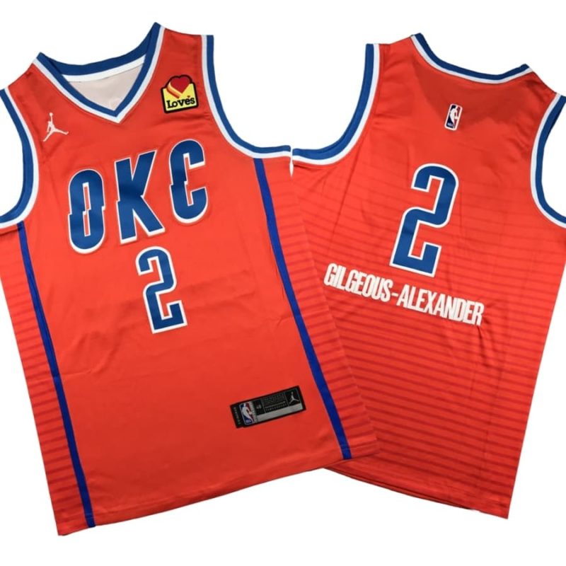 Oklahoma City Thunder Jordan Statement Edition Swingman Jersey - Orange - Shai Gilgeous-Alexander - Unisex