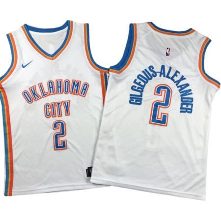 Oklahoma City Thunder Nike Association Edition Swingman Jersey - White - Shai Gilgeous-Alexander - Unisex