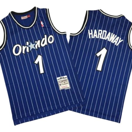 Penny Hardaway 1 Orlando Magic Hardwood Classics Blue Vintage Jersey