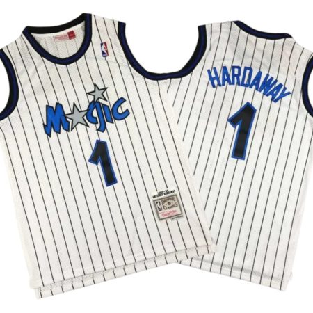 Penny Hardaway 1 Orlando Magic Hardwood Classics White Vintage Jersey