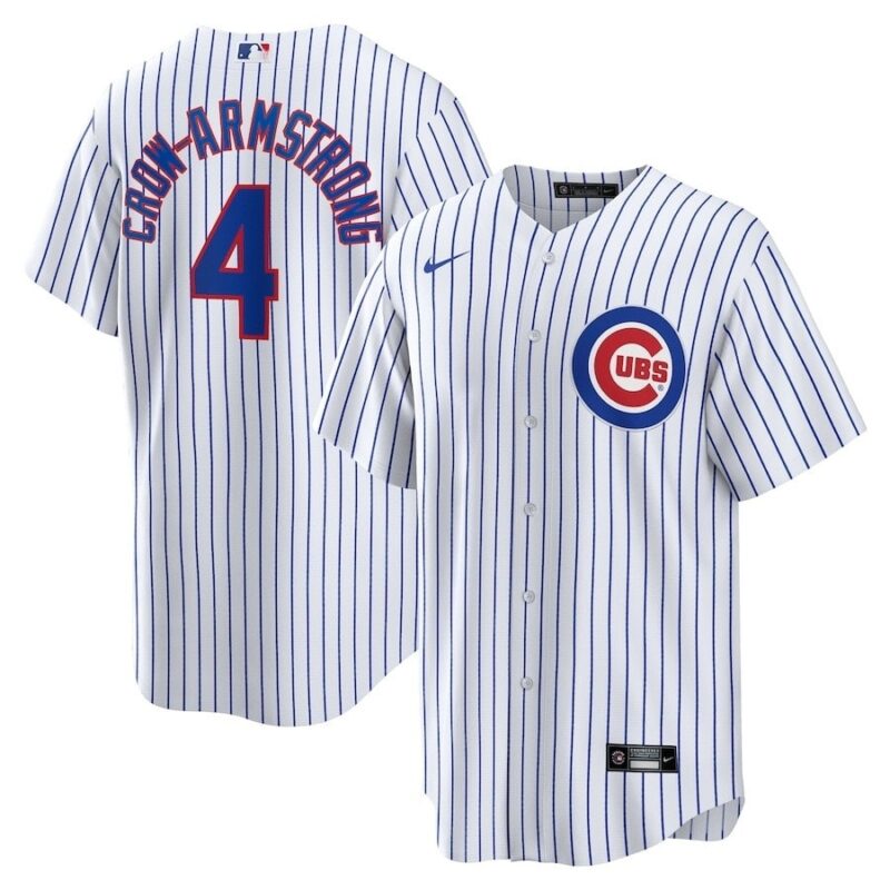 Pete Crow-Armstrong White Home Jersey