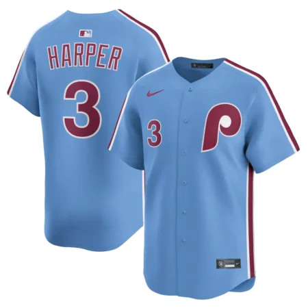 Philadelphia Phillies Bryce Harper Light Blue Alternate Limited Player Jersey