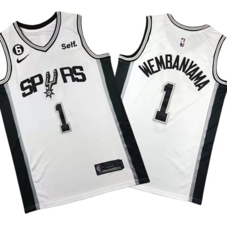 San Antonio Spurs Nike Association Edition Swingman Jersey - White - Victor Wembanyama