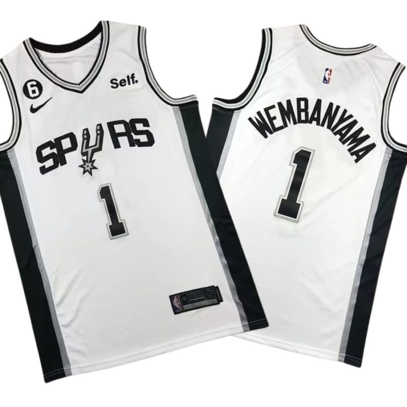 San Antonio Spurs Nike Association Edition Swingman Jersey - White - Victor Wembanyama