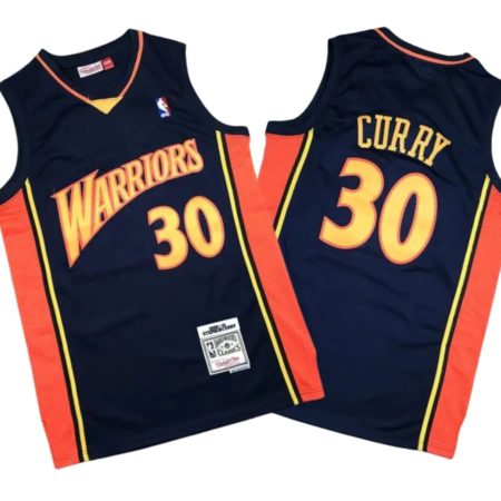 Stephen Curry 30 Golden State Warriors 2009-10 Navy Swingman Jersey