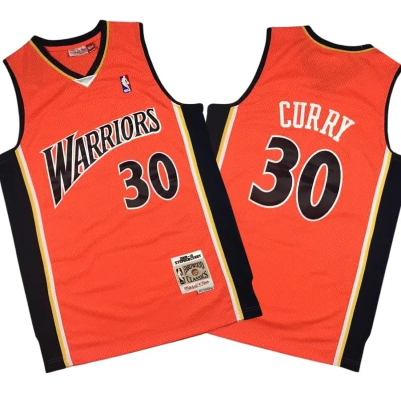 Stephen Curry 30 Golden State Warriors 2009-10 Orange Jersey