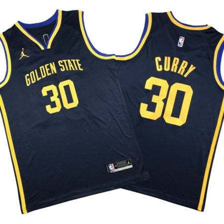 Stephen Curry 30 Golden State Warriors 2022-23 Navy Statement Edition Jersey