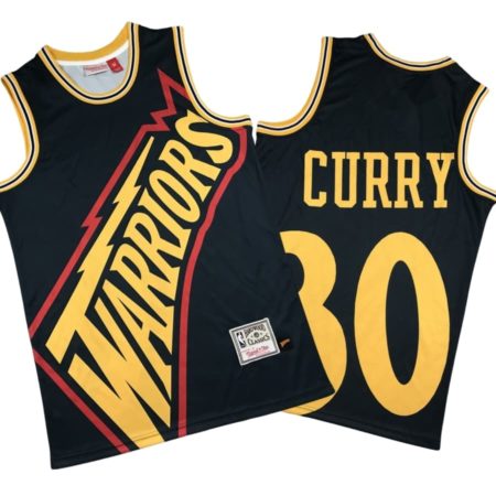 Stephen Curry 30 Golden State Warriors Big Face M&N Swingman Jersey