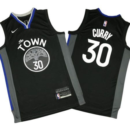 Stephen Curry 30 Golden State Warriors Black 2019-20 City Jersey