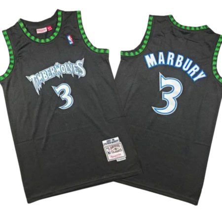 Stephon Marbury Minnesota Timberwolves Black 1997-98 Swingman Jersey